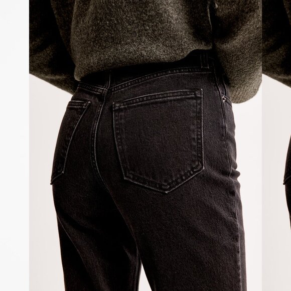 NWT ABERCROMBIE & FITCH plus high rise the vintage flare jeans in black (20S/35) - Picture 2 of 3